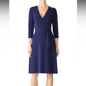 Leota Faux Wrap Dress W/ Tie